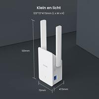 Tenda WiFi Versterker WiFi Repeater AX3000 (A33), WiFi Extender 6 Wi-FI Booster, 2 * 5dBi Antennes, Slimme LED Indicator, Eenvoudige Configuratie, Compatibel met alle Internet Boxen- Wit - thumbnail
