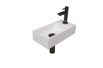 INK Versus Fonteinpack - Polystone - rechts fonteinkraan - designsifon - afvoerplug - incl bevestiging 1805172