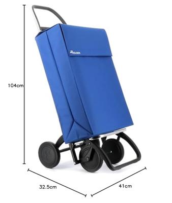Winkelwagen Rolser jean ln Blauw 43 L 39 x 47 x 92,5 cm