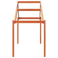 Kinderbedhuisje 203x80,5x142 cm massief grenenhout wasbruin - thumbnail