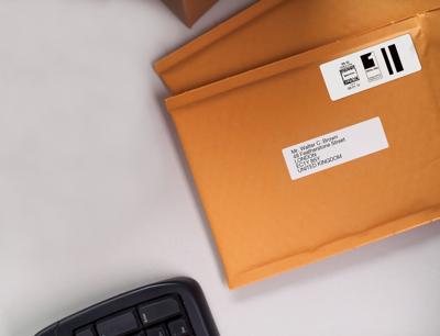 DYMO S0722400 Rol met etiketten 89 x 36 mm Papier Wit 520 stuk(s) Permanent hechtend Verzendetiketten