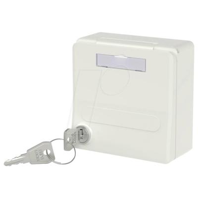 Metz Connect Modul-Unterputz-Gehäuse mit Klappdeckel und Schloss Behuizing Opbouw (op muur)