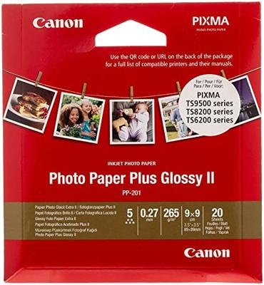 Canon PP-201 8.9 x 8.9 cm 20 vel Photo Paper Plus Glossy II 265 g