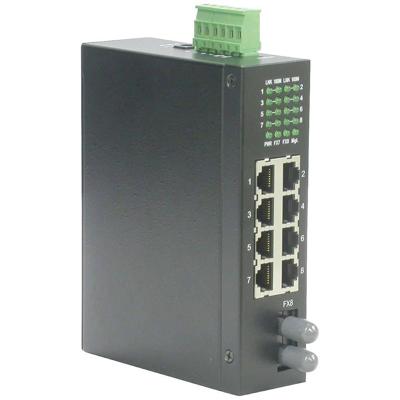 ROLINE Industriele Switch 7x RJ-45, 1x ST, unmanaged