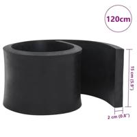 VidaXL Rubberen rand voor sneeuwploeg 120x15x2 cm zwart - thumbnail