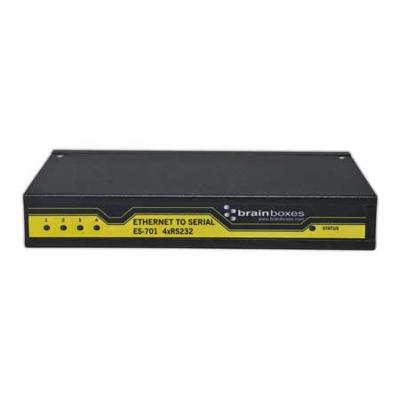 Brainboxes RS232 4 Port Ethernet op Serial Adapter