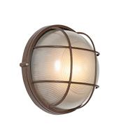 QAZQA Industriële buitenwandlamp roestbruin IP44 - Hanneke - thumbnail