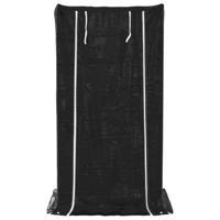 Haardhoutrek met regenhoes 100x80x200 cm gegalvaniseerd staal - thumbnail