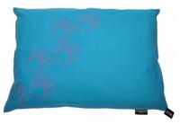 Lex & Max Hondenkussen Happy Feet Blauw - 100 x 70cm - Kussenhoes - thumbnail