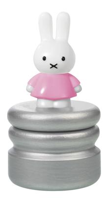 Nijntje houten melktandendoosje roze/zilver