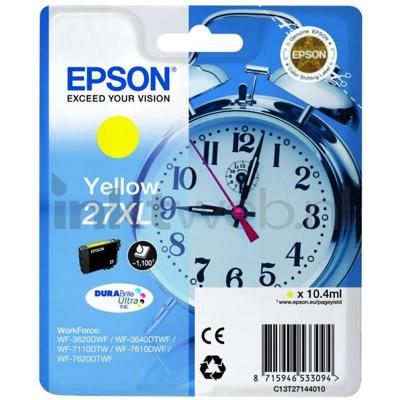 Epson Inktcartridge 27XL Origineel Geel C 13 T 27144012 Epson Inktcartridge 27XL Origineel Geel C 13 T 27144012