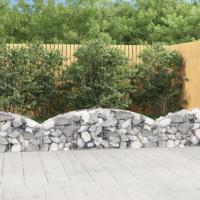 VidaXL Schanskorf gewelfd 200x30x40/60 cm gegalvaniseerd ijzer - thumbnail