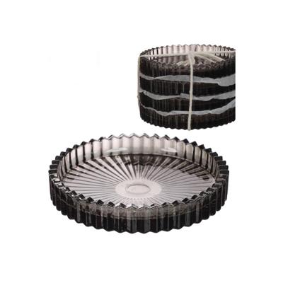 Glazen schaaltjes grijs set a 4 Ø10cm