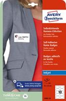 Avery-Zweckform J4882-20 Naamplaatje Kennzeichnungsetiketten (b x h) 85 mm x 50 mm 200 stuk(s) - thumbnail