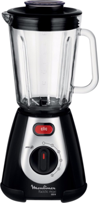 Moulinex Faciclic Maxi Cristal 2 l Blender voor op aanrecht Zwart 600 W