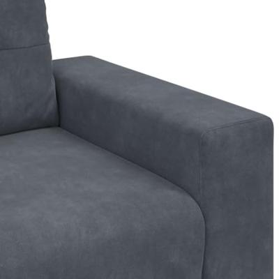 Loveseat bank 120 cm fluweel donkergrijs Loveseat bank 120 cm fluweel donkergrijs