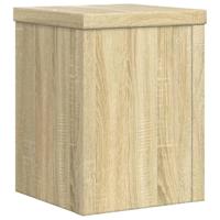 Plantenstandaards 2 st 15x15x20 cm bewerkt hout sonoma eiken - thumbnail