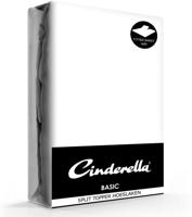 Cinderella basic single-split topper katoen 160x200 (01) white (tot15cm) - thumbnail