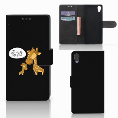 Sony Xperia XA1 Leuk Hoesje Giraffe Sony Xperia XA1 Leuk Hoesje Giraffe