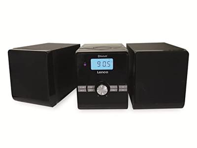 Lenco Micro set met CD/MP3 Bluetooth USB afstandsbediening Zwart - MC-030BK