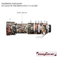 easyCover Lens Oak for Canon RF 100-500mm f/4.5-7.1L IS USM Brown Camouflage - thumbnail