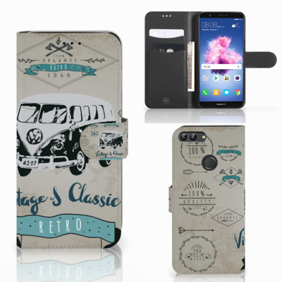 Huawei P Smart Telefoonhoesje met foto Retro VW Bus