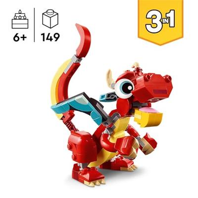 Bouwspel Lego Creator 31145 Red Dragon 149 Onderdelen - thumbnail