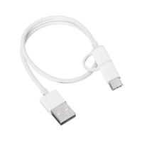 Xiaomi sjx01zm Mi 2-in-1 USB Cable Micro USB to Type CMi 2 en 1 30CM Wit - thumbnail