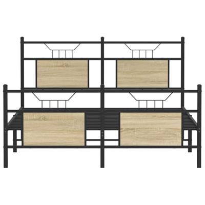 Bedframe zonder matras hout sonoma eikenkleurig 140x190 cm