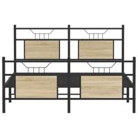 Bedframe zonder matras hout sonoma eikenkleurig 140x190 cm - thumbnail