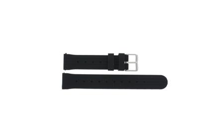 Horlogeband Universeel JD370 Silicoon Zwart 20mm