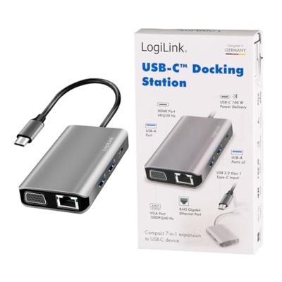 LogiLink UA0410 USB-C dockingstation Geschikt voor merk (dockingstation): Universeel USB-C Power Delivery