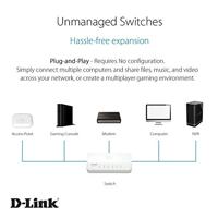 D-Link GO-SW-5E Netwerk switch 5 poorten 100 MBit/s - thumbnail