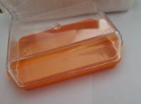 Botervloot kunststof met Kunststof Deksel - Oranje - thumbnail