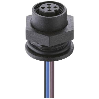 Lutronic 1221 08 T16CW100 0,5m Sensor/actuator inbouwconnector M12 Aantal polen (sensoren): 8 Bus, inbouw 1 stuk(s)
