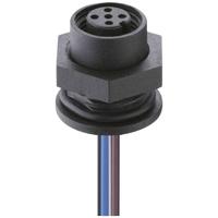 Lutronic 1221 08 T16CW100 0,5m Sensor/actuator inbouwconnector M12 Aantal polen (sensoren): 8 Bus, inbouw 1 stuk(s) - thumbnail