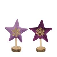 Ster polyester op standaard 17x6x23cm - thumbnail