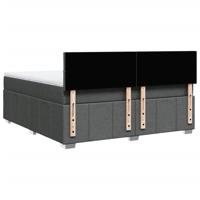 Boxspring met matras stof donkergrijs 180x200 cm - thumbnail