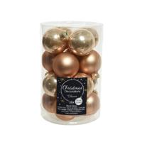 Decoris kerstballen glas toffee 3,5cm 16st - thumbnail