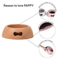 Voerbak voor honden United Pets Pappy 2,2 L Orange Polypropyleen - thumbnail