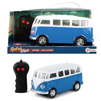 Toi-Toys Rc bestuurbare auto retro busje met licht - thumbnail