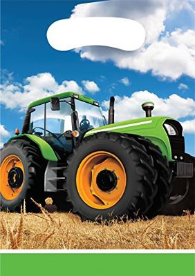 Haza Witbaard tractor uitdeelzakjes, 8st. - thumbnail