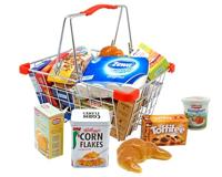 Small Foot speeleten in metalen winkelmandje 25dlg. - thumbnail