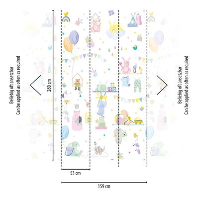 Livingwalls The Wall II - Bont - Dieren - 391881
