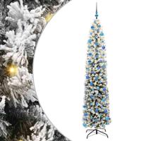 VidaXL Kunstkerstboom groen 240 cm pvc en staal en kunststof - thumbnail