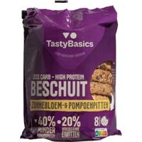 TastyBasics Less carb-high protein beschuit zonnebl/pompoenpit 168 Gram - thumbnail
