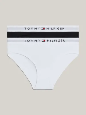 Tommy Hilfiger 2-pak meisjes slips- Zwart/wit - Meisjes onderbroeken