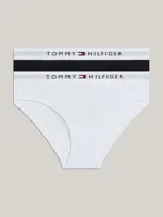 Tommy Hilfiger 2-pak meisjes slips- Zwart/wit - Meisjes onderbroeken - thumbnail