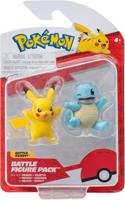 Pokemon Battle Feature Figure - Pikachu & Squirtle (Shocking Pikachu & Sitting Squirtle) - thumbnail