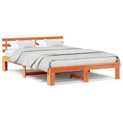 Bedframe Wasbruin 160 x 200 cm Massief grenenhout